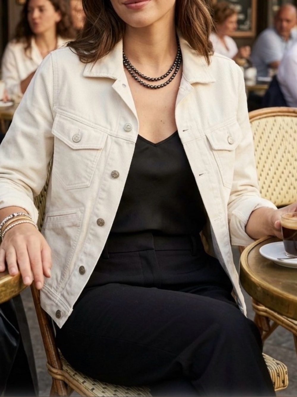 Tom Ford denim utility jacket women's white